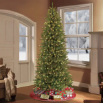 10ft. Pre-Lit Slim Fraser Fir Artificial Christmas Tree, Clear Lights